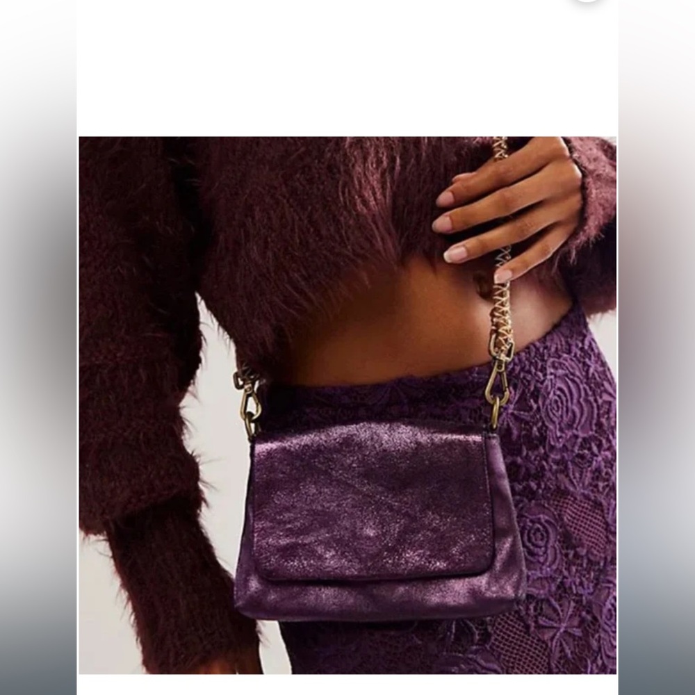 FP Collection - Cantiga Metallic Crossbody - Purple